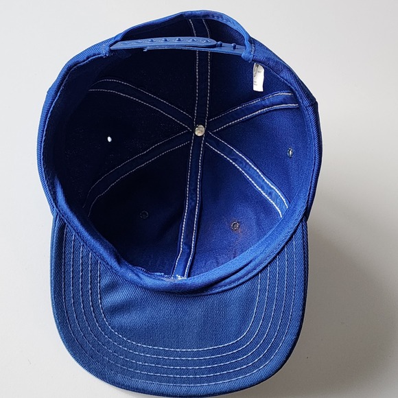 Vintage Kal Tire Trucker Hat Patch 80s SnapBack Kaltire Victory Caps Canada Blue - Picture 7 of 11